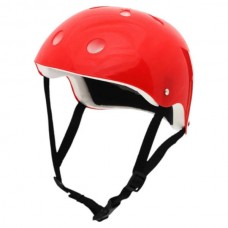 Шолом дитячий захисний круглий регульований Червоний однотонний