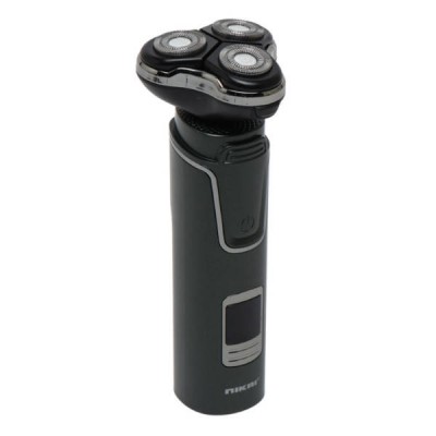 Електробритва акумуляторна з дисплеєм 3в1 USB R.11203 RAF Чорна