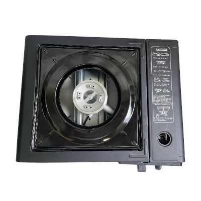 Пальник-плитка газова туристична у валізці Portable Gas Stove NAVI Чорна