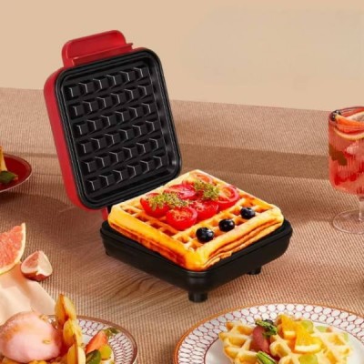 Вафельниця електрична waffle maker AND1596 Червона