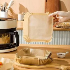 Форми пергаментні для аерогрилю та мультипечі 23*23см 100шт Коричневі