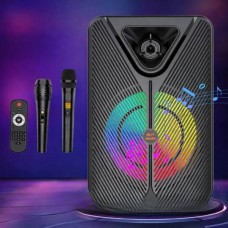 Колонка безпровідна з RGB підсвічуванням 40Вт Bluetooth, AUX, USB SPS ZQS15123 Чорна