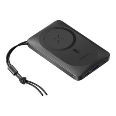 Power bank з бездротовою зарядкою VEGER 10000 mAh MagSafe 38W MagOn Чорний