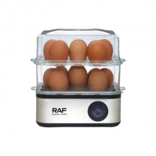 Яйцеварка електрична автоматична 500Вт Egg Boiler R.0073 RAF Сіра з чорним