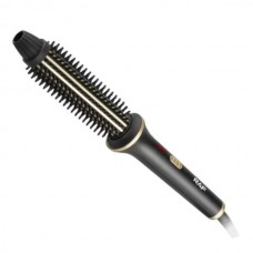 Електрощітка для завивки волосся 60Вт Hair Straightener R.439B RAF Чорна із золотим