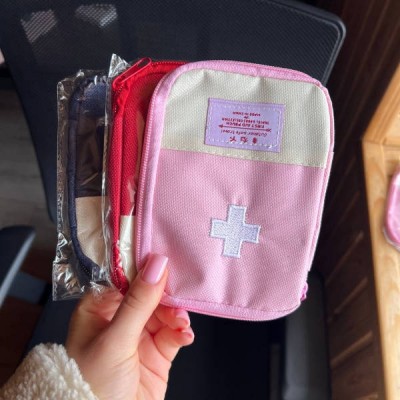 Органайзер для ліків Аптечка 18*13*2cм medical kit AND 5546 Рожева