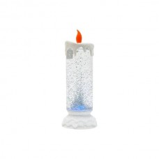 Лампа декоративна настільна Свічка 3*ААА/USB Romantic Candle Сіра