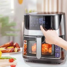 Аерофритюрка c Wi-Fi додаток Tuya Smart 12л 2тіна T.K.Line TK00273 Чорна