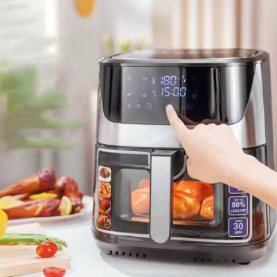 Аерофритюрка c Wi-Fi додаток Tuya Smart 12л 2тіна T.K.Line TK00273 Чорна