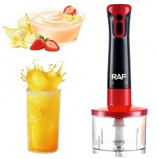 Блендер занурювальний 5в1 зі змінними насадками Blender Stir bar R.340 RAF Чорний з червоним