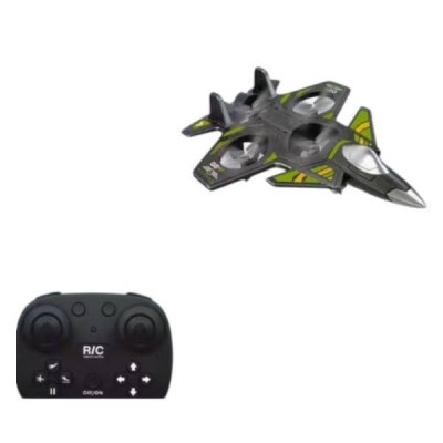 Літак на радіокеруванні Винищувач toy airplane AND JX2085 Чорний із салатовим