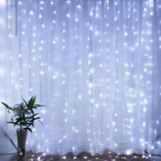 Гірлянда лінійна внутрішня Водоспад Нитка 240LED 4514 AND 39-5 Прозорий провід, холодне і теплое