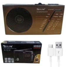 Радіо з акумулятором RX-921BT Golon Коричневе