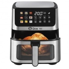 Повітряна фритюрниця аерогриль 12л 4500W Domotec MS 3224 Чорна із сірим