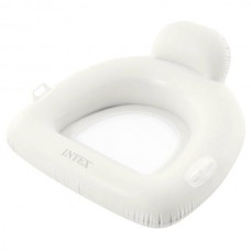 Плотик-крісло з ручками для басейну надувний 114*107 Intex 56801 Білий
