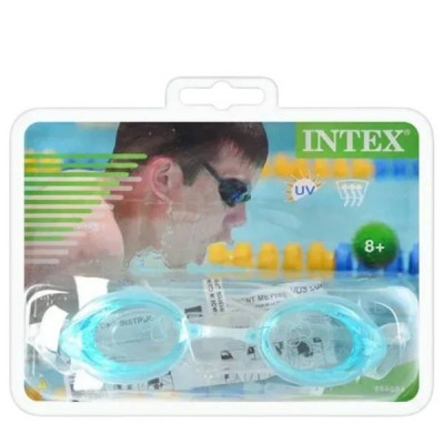 Окуляри для плавання захисні дитячі регульовані Intex 55684 Блакитні