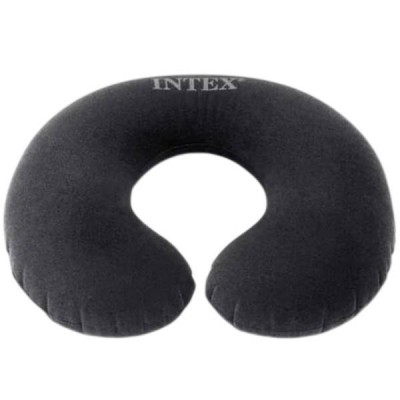 Подушка-підголовник 33*25*8 см Intex 68675 Сіра