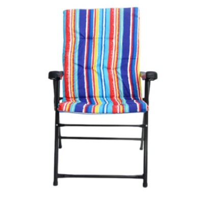 Шезлонг розкладний м'який з металевим каркасом 57х64х93см.