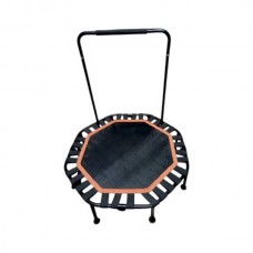 Батут для фітнесу з ручкою Ø105/120см H25см bt-1707 Ø105/120, H25 Чорний з червоним