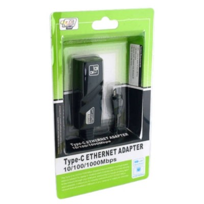 Зовнішня мережа Type-C To LAN GIGABIT Чорна