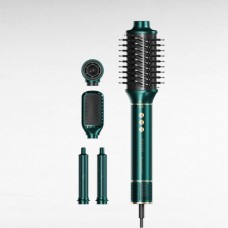 Фен-стайлер 5в1 5 насадок, 3 режими, 3 режими температури, 105000 RPM, 1300W IPARAH P-505G Зелений