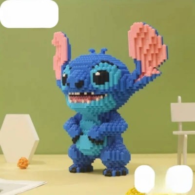 Конструктор дитячий Стич 5600 деталей 33см Magic Blocks 8170
