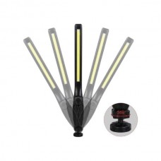 Лампа світлодіодна (LED COB) з плавним регулюванням яскравості та магнітом Work Lights W822 Чорна з червоним