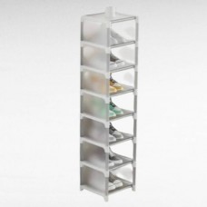Полиця для взуття відкрита розбірна 7-shoe rack LY-1073 Біла