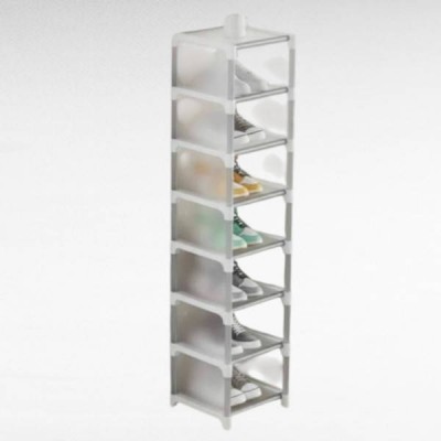 Полиця для взуття відкрита розбірна 7-shoe rack LY-1073 Біла