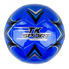 М'яч футбольний з гумовим балоном усередині 330-350гр PVC C 44455 TK Sport Синій