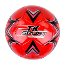 М'яч футбольний з гумовим балоном усередині 330-350гр PVC C 44455 TK Sport Червоний
