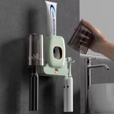 Тримач настінний для зубних щіток +2 чашки TOOTHBRUSH HOLDER Зелений