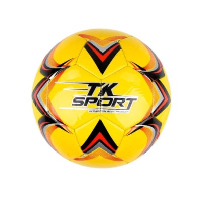М'яч футбольний з гумовим балоном усередині 330-350гр PVC C 44455 TK Sport Жовтий