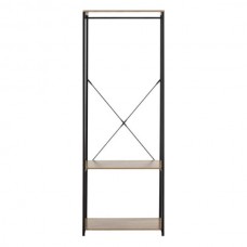 Вішалка підлогова для одягу та взуття Loft System SAM015 Чорна з коричневим