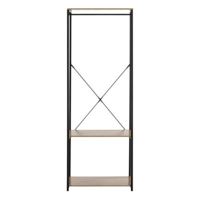 Вішалка підлогова для одягу та взуття Loft System SAM015 Чорна з коричневим
