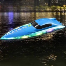 Катер аккумуляторний на радіокеруванні з підсвіткою та підставкою 4 D-S 7 Синій