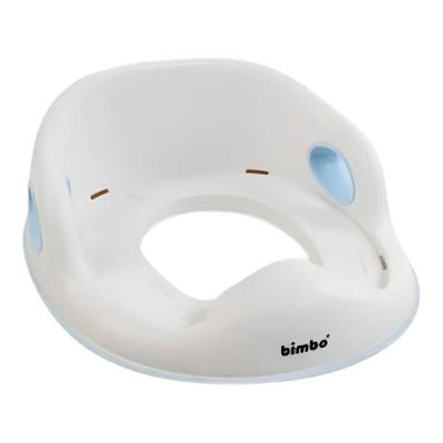 Накладка на унітаз для дітей 31х34х11см BM-03560 Bimbo Біла з блакитним
