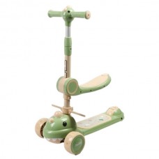 Самокат дитячий триколісний Skyper DL-205-06 Салатовий з бежевим