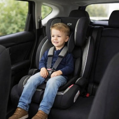 Дитяче автокрісло універсальне від 9-36кг із системою ISOFIX I/II/III група JOY SX-60325 Чорне з сірим