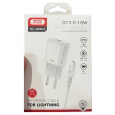 Мережевий зарядний пристрій блок живлення XO L92D QC3.0 18W with Lightning cable