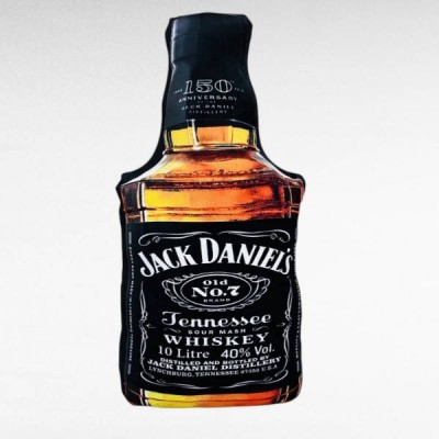 Подушка м'яка декоративна JACK 1582 Чорна з коричневим