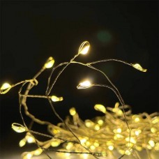 Гірлянда роса лінійна Мішура пухнаста з пультом 10м 300LED 220V 4495 AND 19-1 Тепле світло