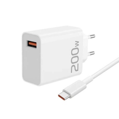 Зарядний пристрій блок живлення з кабелем USB-C 200W