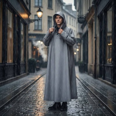 Дощовик-плащ із капюшоном Поттер M Блакитний