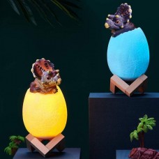 Нічник з підсвічуванням Динозавр в яйці Трицератопс RGB USB Remote Dinosaur light