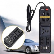Автомобільний інвертор 12V-220V 200W TEN SPACE E8981 Чорний