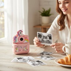 Дитячий фотоапарат Print Camera Єдиноріг Рожевий