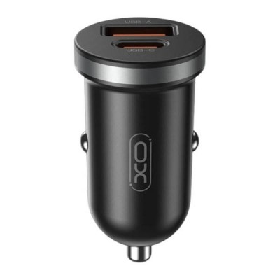 Автомобільний зарядний пристрій для гаджетів та смартфонів XO CC56 mini car charger A+C single port 30W/simultaneous 5V3A Micro