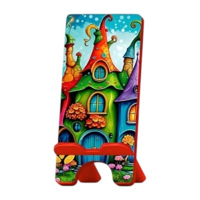 Підставка для телефону дерев'яна Vladi Toys VG3001-17 Різнокольорова з принтом