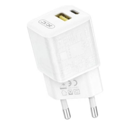 Мережевий зарядний пристрій блок живлення XO CE05 PD30W+QC3.0 18 W